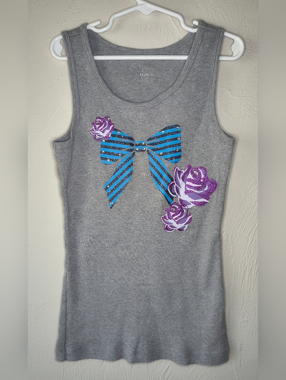 1989 Place Girls Grey Tank Top Large 10/12